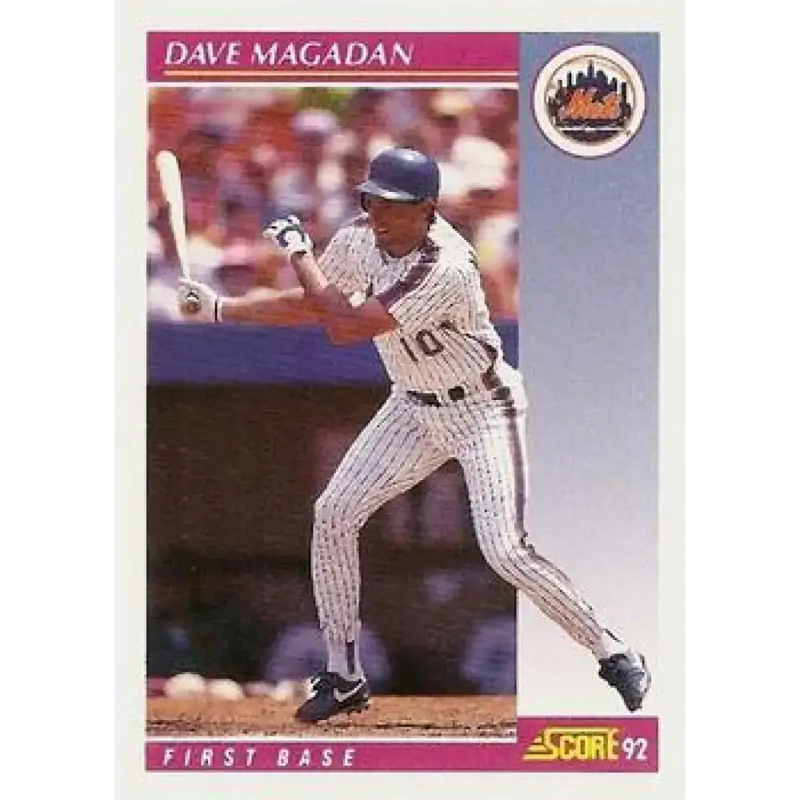 1992 Score #201 Dave Magadan NM-MT New York Mets Baseball Card - Baseball Card Single