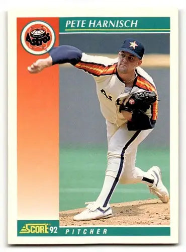 1992 Score #224 Pete Harnisch Houston Astros Baseball Cards EX/NM ID:58557 - Baseball Card Single
