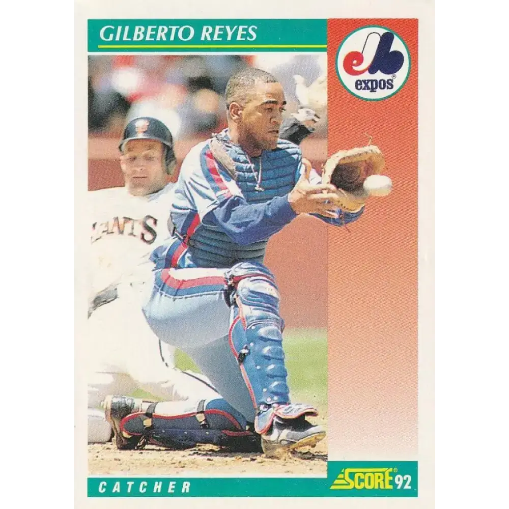 1992 Score #229 Gilberto Reyes NM-MT Montreal Expos Baseball Card - Baseball Card Single