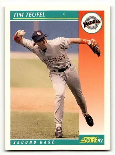 1992 Score #234 Tim Teufel San Diego Padres Baseball Cards EX/NM ID:60476 - Baseball Card Single