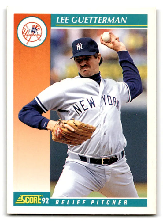 1992 Score #244 Lee Guetterman NM Near Mint Yankees ID:70106 - Baseball Card Single
