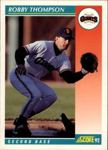 1992 Score #247 Robby Thompson NM-MT baseball card with original gloss for collectors