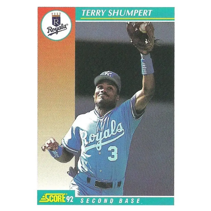 1992 Score #248 Terry Shumpert NM-MT Kansas City Royals Baseball Card - Baseball Card Single