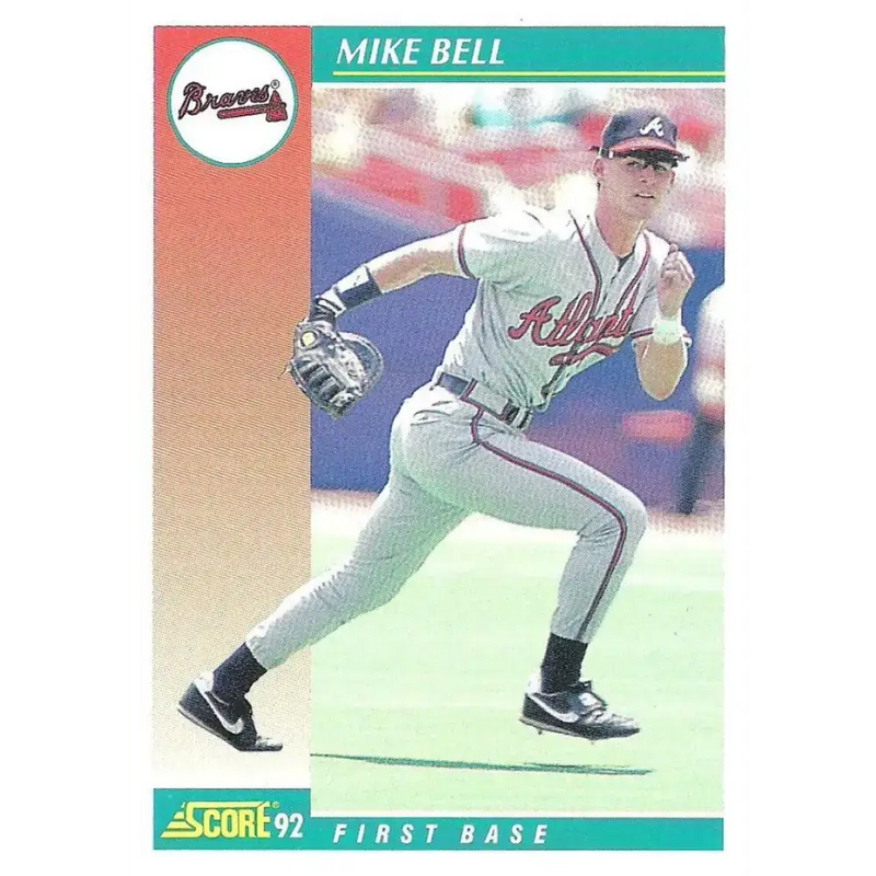 1992 Score #249 Mike Bell NM-MT Atlanta Braves Baseball Card - Baseball Card Single