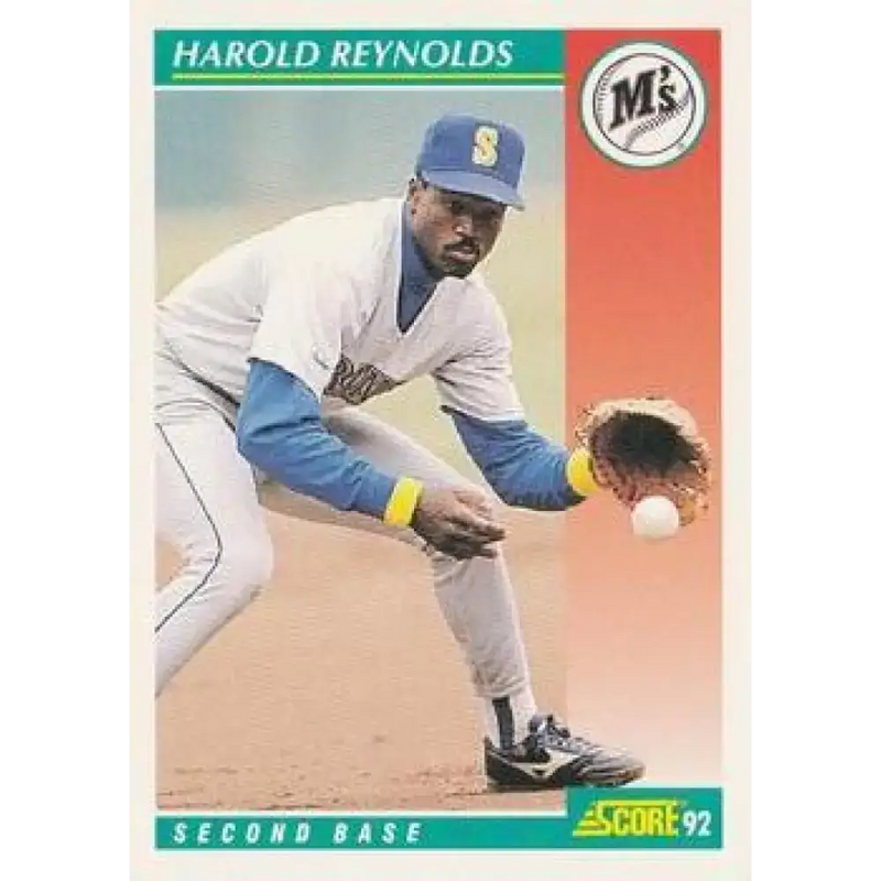 1992 Score #250 Harold Reynolds NM-MT Seattle Mariners Baseball Card - Baseball Card Single