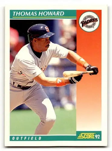 1992 Score #293 Thomas Howard San Diego Padres Baseball Cards EX/NM ID:58563 - Baseball Card Single
