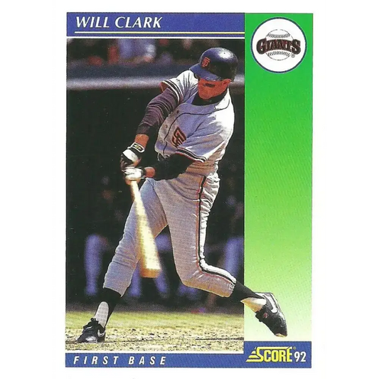 1992 Score #3 Will Clark NM-MT San Francisco Giants Baseball Card - Baseball Card Single