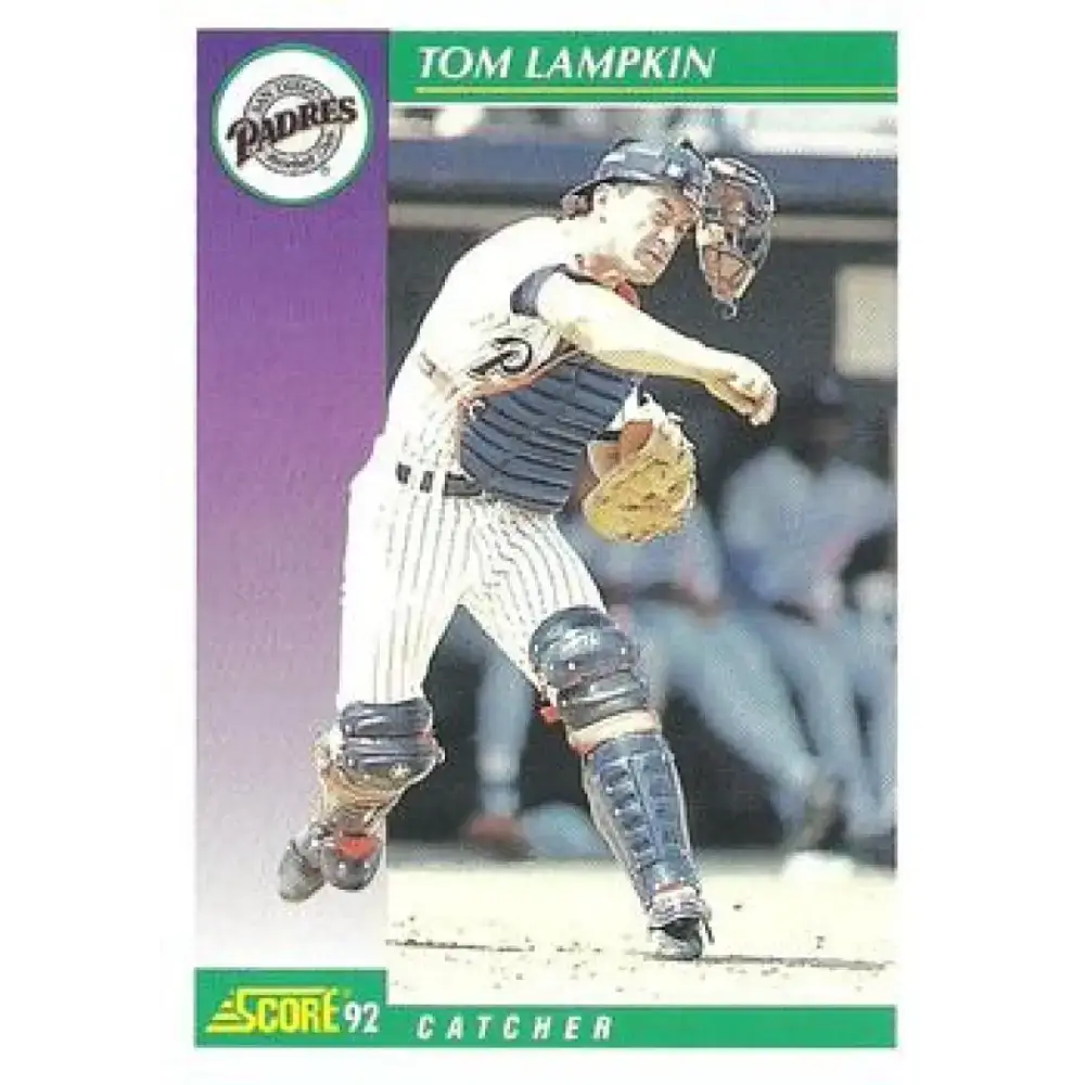 1992 Score #338 Tom Lampkin NM-MT San Diego Padres Baseball Card - Baseball Card Single