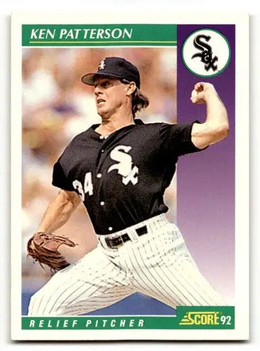 1992 Score #347 Ken Patterson Chicago White Sox Baseball Cards EX/NM ID:60449 - Baseball Card Single