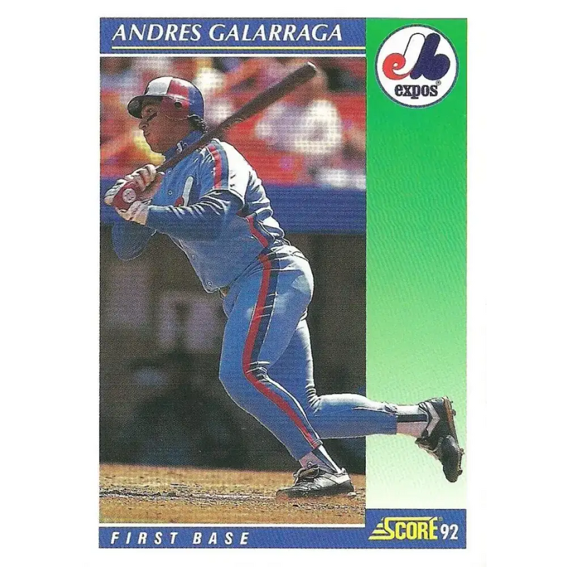 1992 Score #35 Andres Galarraga NM-MT Montreal Expos Baseball Card - Baseball Card Single