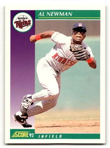 1992 Score #357 Al Newman Minnesota Twins Baseball Cards EX/NM ID:58571 - Baseball Card Single