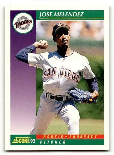 1992 Score #397 Jose Melendez San Diego Padres Baseball Cards EX/NM ID:58558 - Baseball Card Single