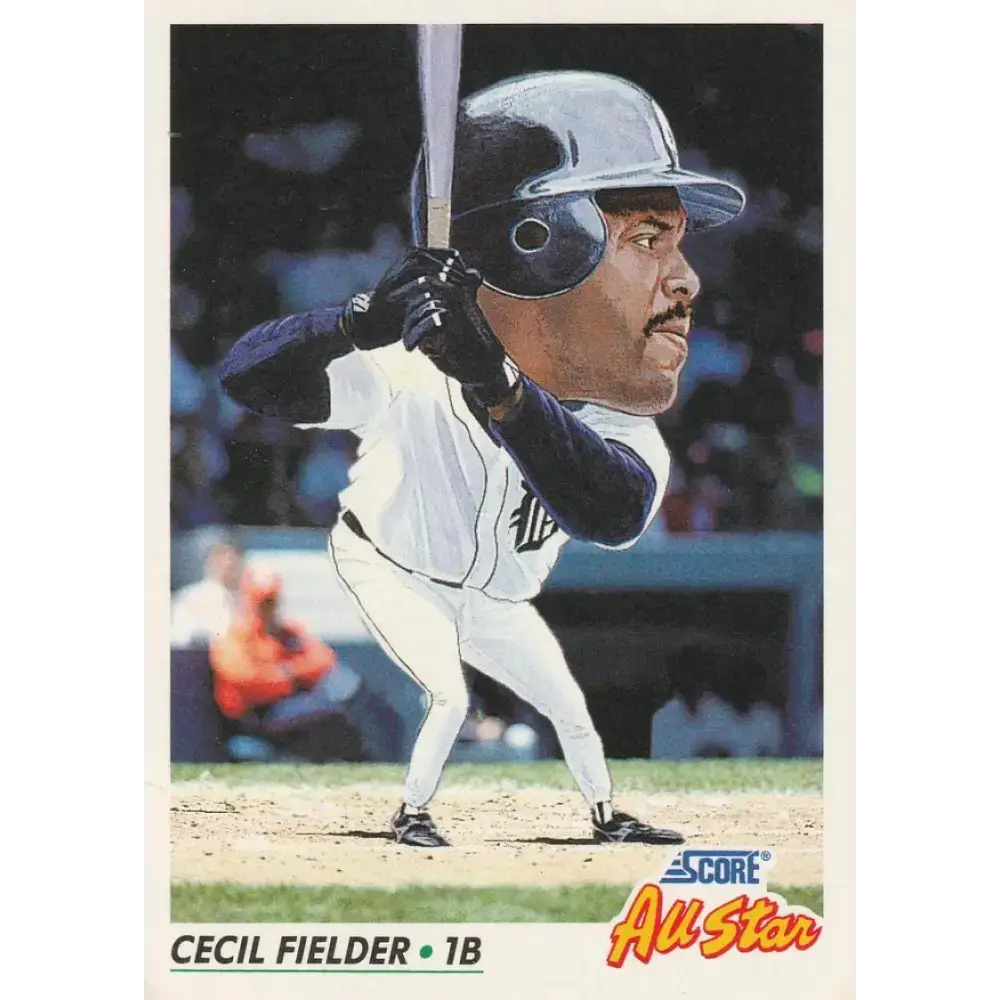 1992 Score #431 Cecil Fielder AS NM-MT Detroit Tigers Baseball Card - Baseball Card Single