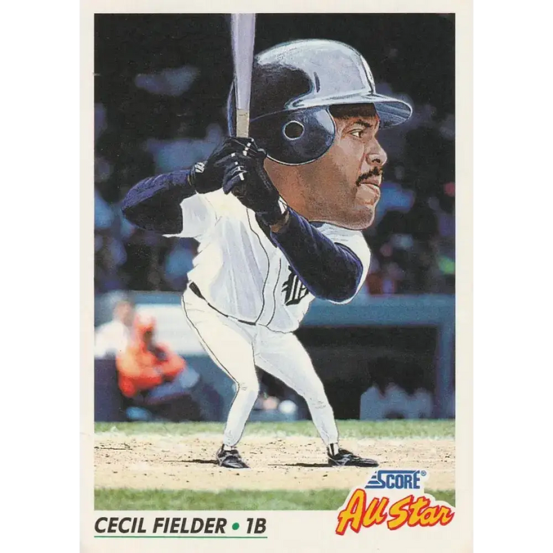 1992 Score #431 Cecil Fielder AS NM-MT Detroit Tigers Baseball Card - Baseball Card Single