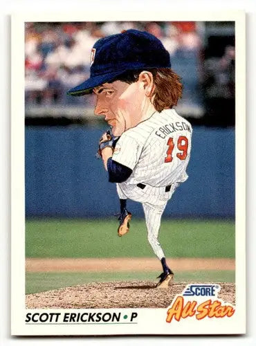 1992 Score #438 Scott Erickson Minnesota Twins Baseball Cards EX/NM ID:60460 - Baseball Card Single