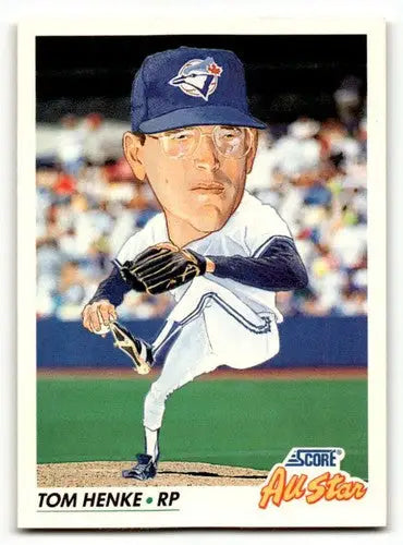 1992 Score #439 Tom Henke Toronto Blue Jays Baseball Cards EX/NM ID:60458 - Baseball Card Single