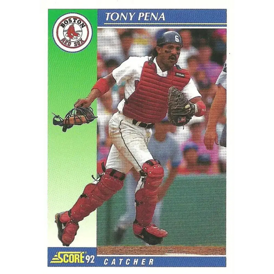 1992 Score #446 Tony Pena NM-MT Boston Red Sox Baseball Card - Baseball Card Single