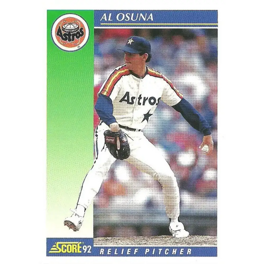 1992 Score #452 Al Osuna NM-MT Houston Astros Baseball Card - Baseball Card Single