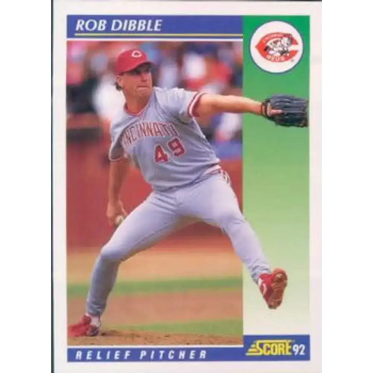 1992 Score #455 Rob Dibble NM-MT Cincinnati Reds Baseball Card - Baseball Card Single