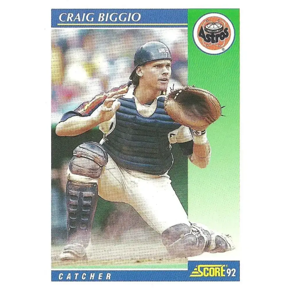 1992 Score #460 Craig Biggio NM-MT Houston Astros Baseball Card - Baseball Card Single