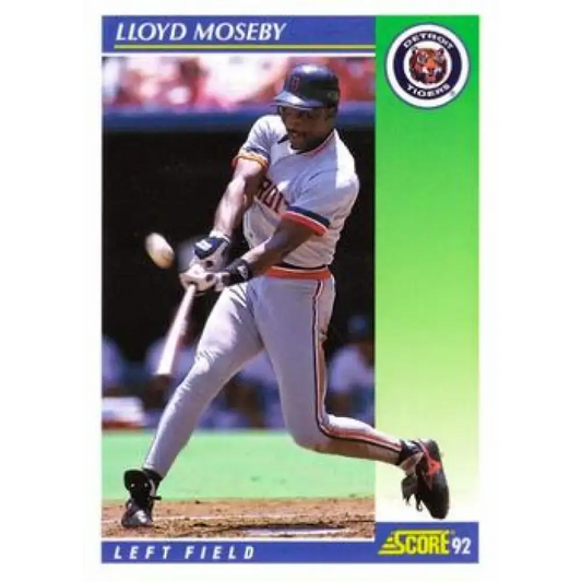 1992 Score #468 Lloyd Moseby NM-MT Detroit Tigers Baseball Card - Baseball Card Single