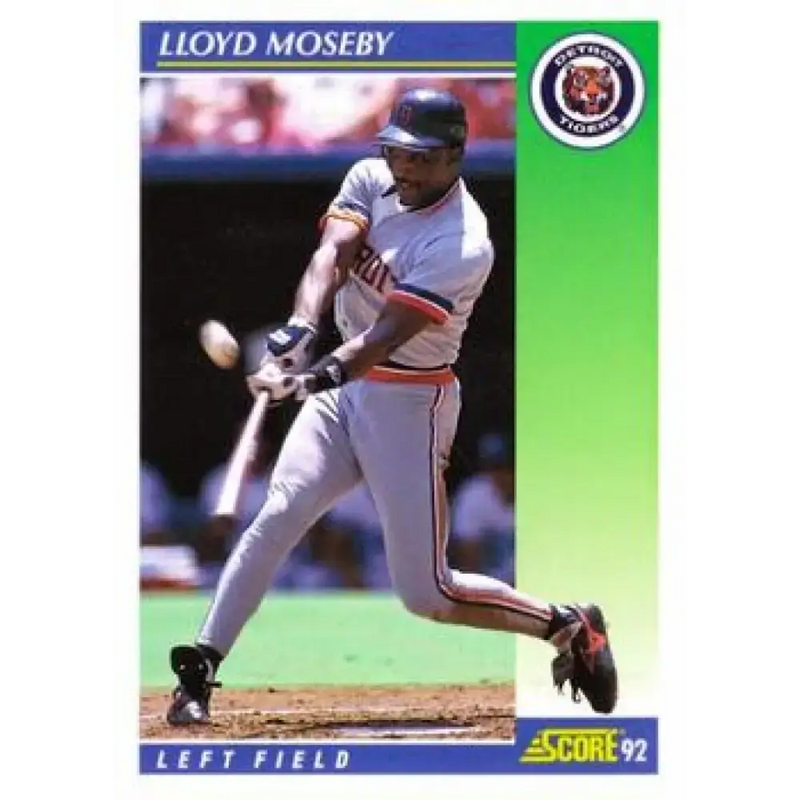 1992 Score #468 Lloyd Moseby NM-MT Detroit Tigers Baseball Card - Baseball Card Single