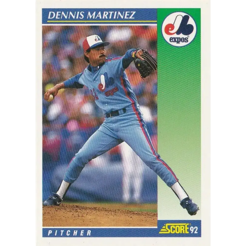 1992 Score #470 Dennis Martinez NM-MT Montreal Expos Baseball Card - Baseball Card Single