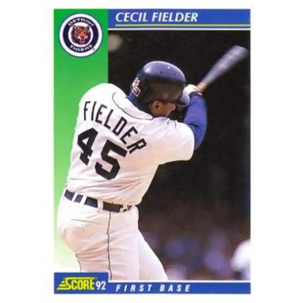 1992 Score #50 Cecil Fielder NM-MT Detroit Tigers Baseball Card - Baseball Card Single