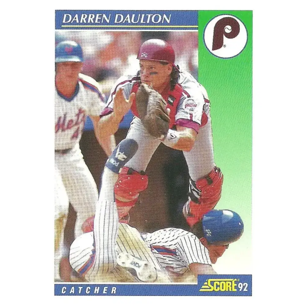 1992 Score #506 Darren Daulton NM-MT Philadelphia Phillies Baseball Card - Baseball Card Single