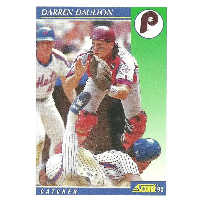1992 Score #506 Darren Daulton NM-MT Philadelphia Phillies Baseball Card - Baseball Card Single
