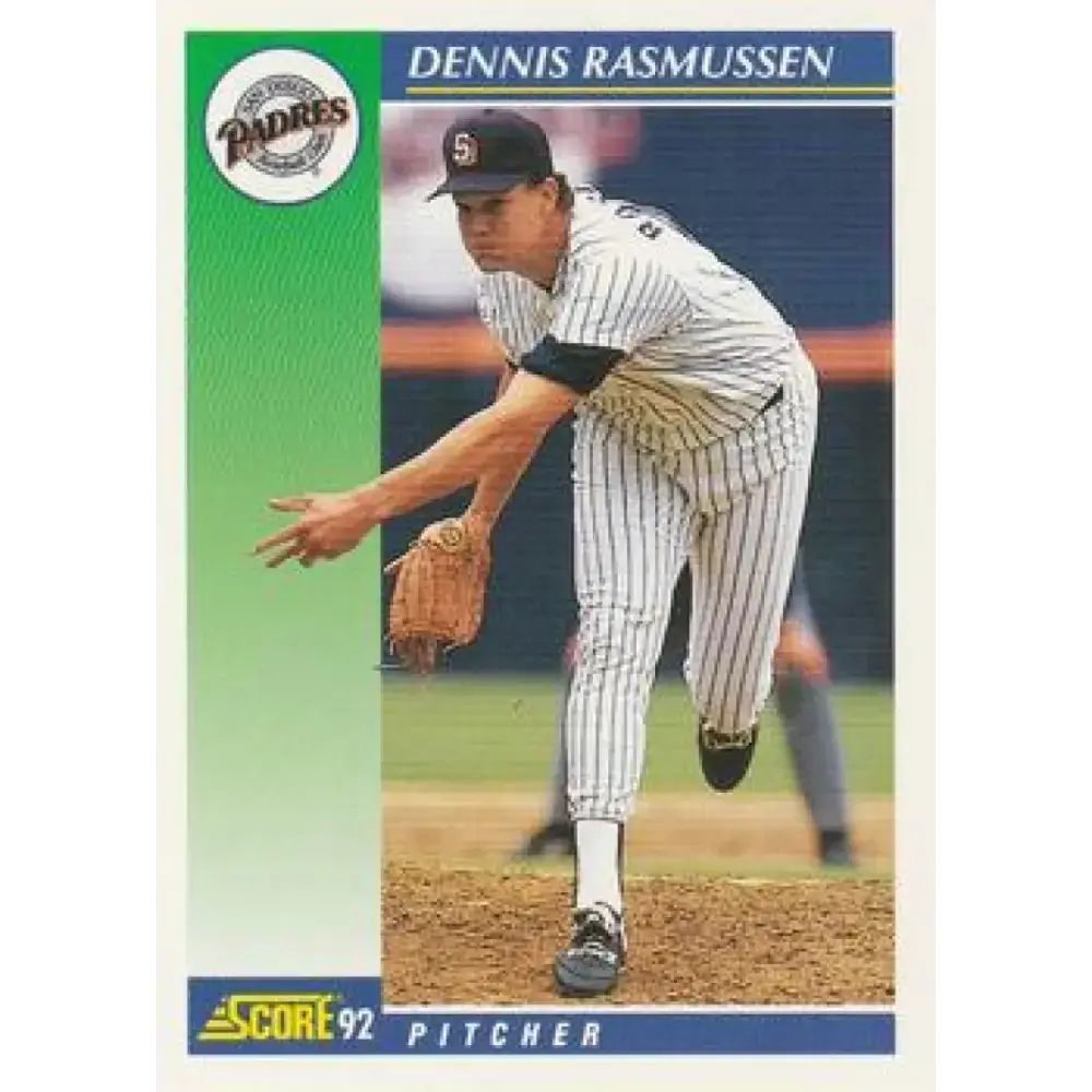 1992 Score #536 Dennis Rasmussen NM-MT San Diego Padres Baseball Card - Baseball Card Single