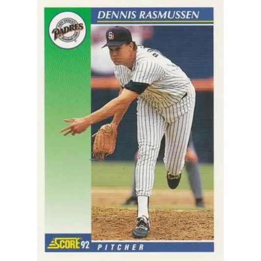 1992 Score #536 Dennis Rasmussen NM-MT San Diego Padres Baseball Card - Baseball Card Single