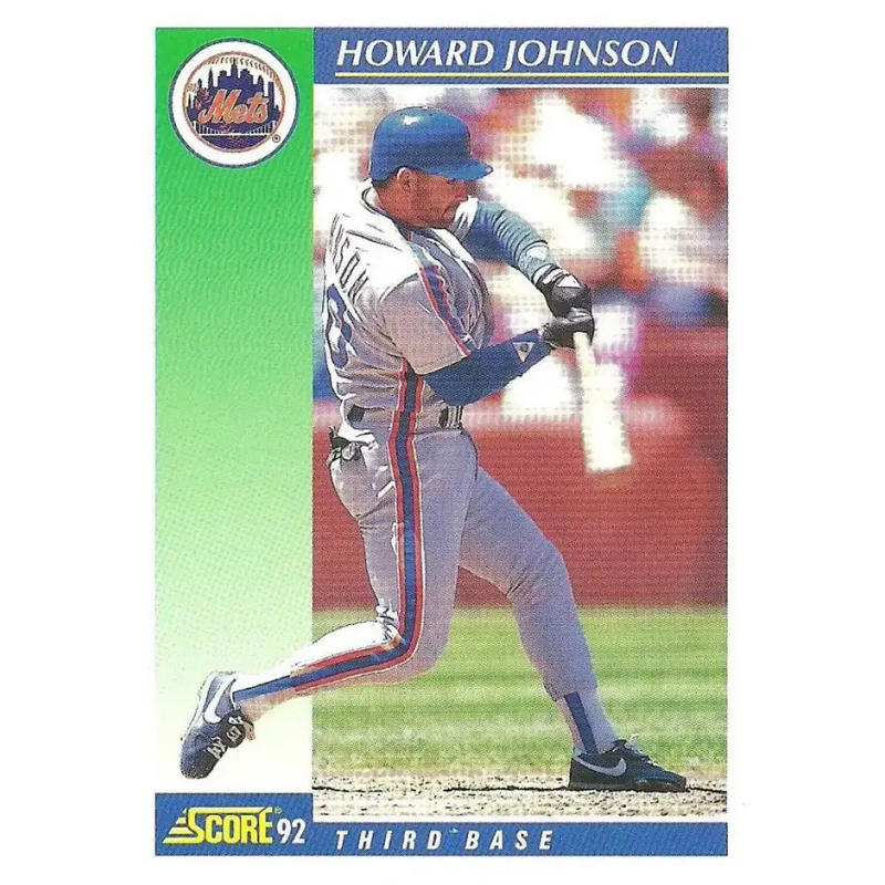1992 Score #550 Howard Johnson NM-MT New York Mets Baseball Card - Baseball Card Single