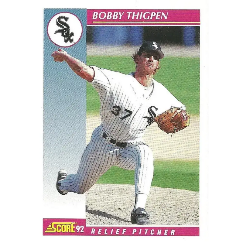 1992 Score #570 Bobby Thigpen NM-MT Chicago White Sox Baseball Card - Baseball Card Single