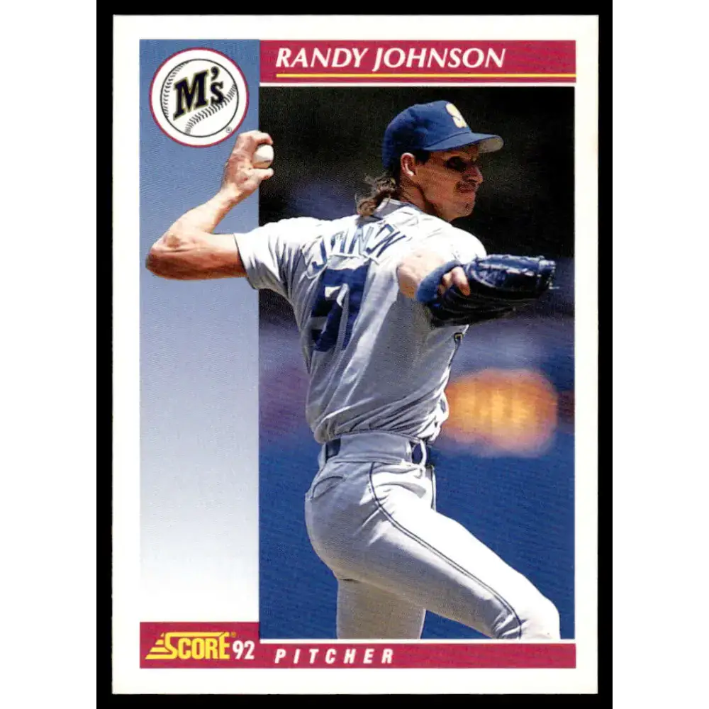 1992 Score #584 Randy Johnson NM-MT Seattle Mariners Baseball Card - Baseball Card Single