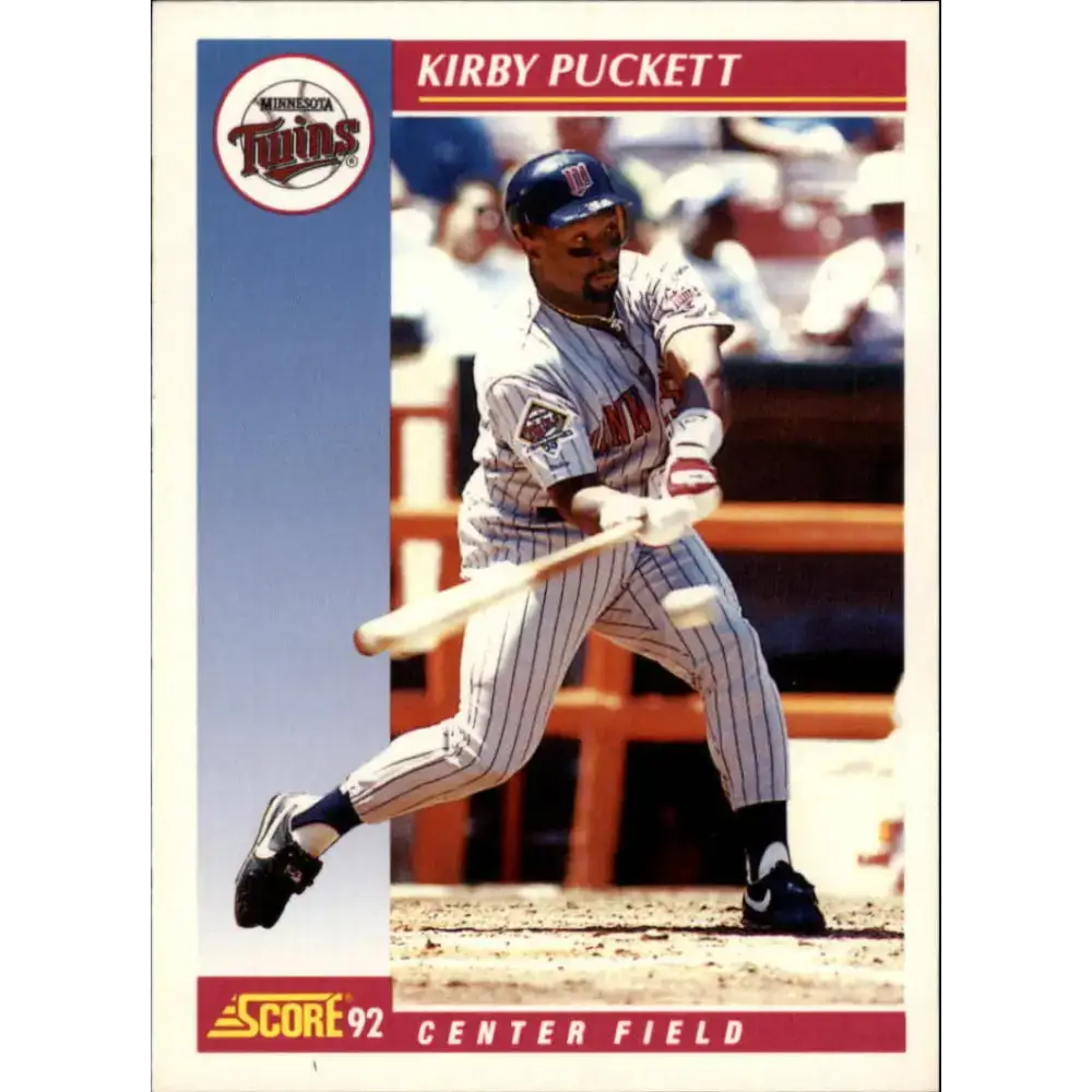 1992 Score #600 Kirby Puckett NM-MT Minnesota Twins Baseball Card - Baseball Card Single