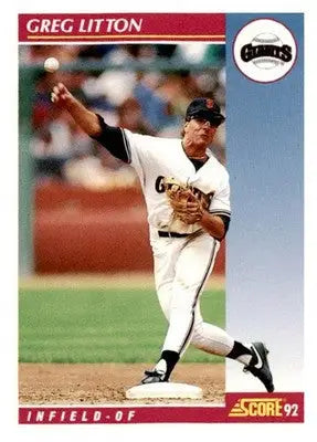 1992 Score #603 Greg Litton - Baseball Card Single