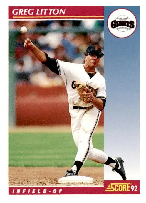 1992 Score #603 Greg Litton - Baseball Card Single