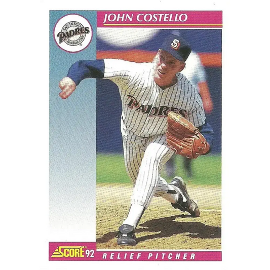 1992 Score #614 John Costello NM-MT San Diego Padres Baseball Card - Baseball Card Single