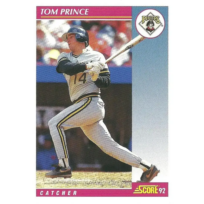 1992 Score #618 Tom Prince NM-MT Pittsburgh Pirates Baseball Card - Baseball Card Single