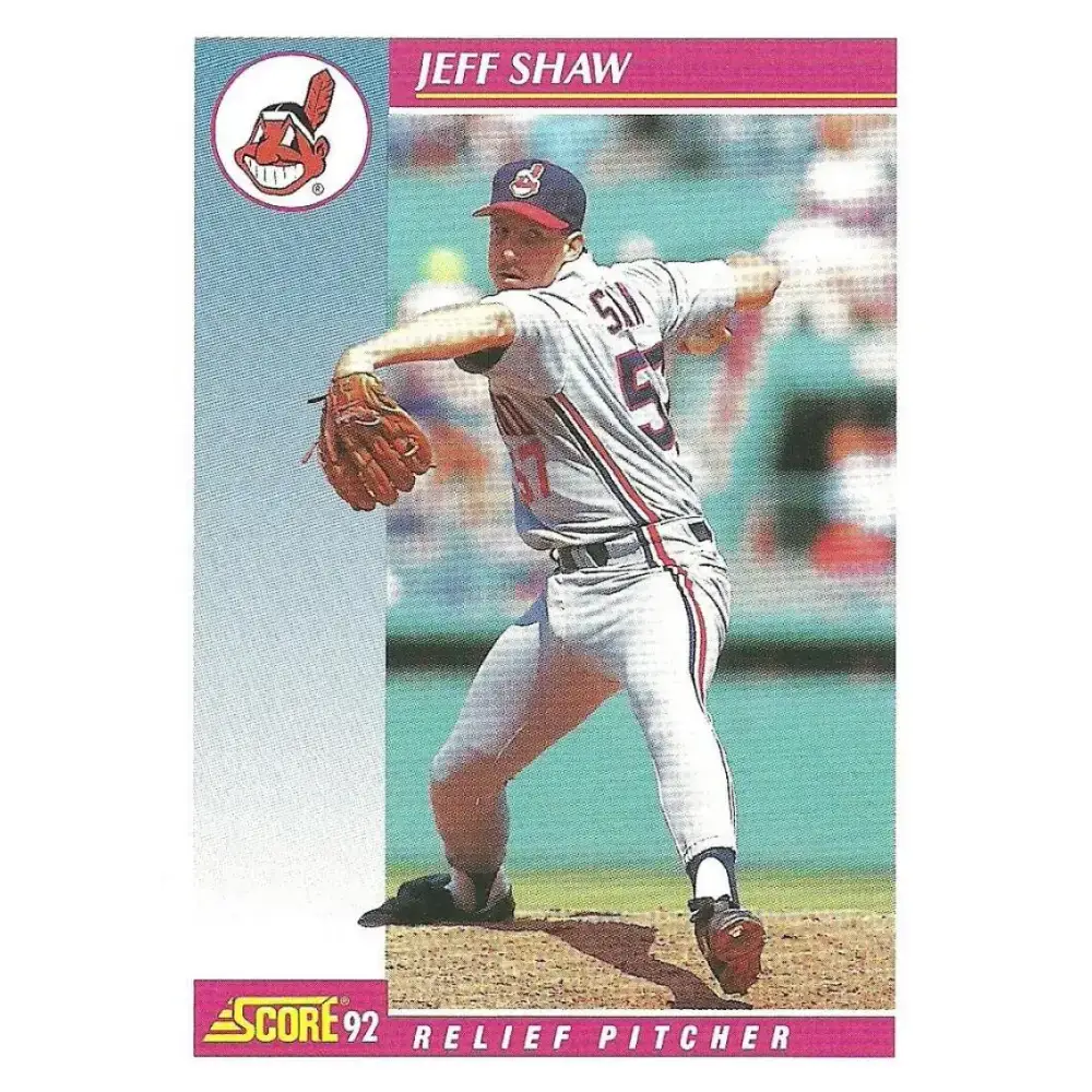 1992 Score #624 Jeff Shaw NM-MT Cleveland Indians Baseball Card - Baseball Card Single