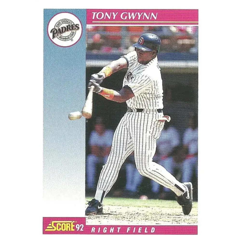 1992 Score #625 Tony Gwynn NM-MT San Diego Padres Baseball Card - Baseball Card Single