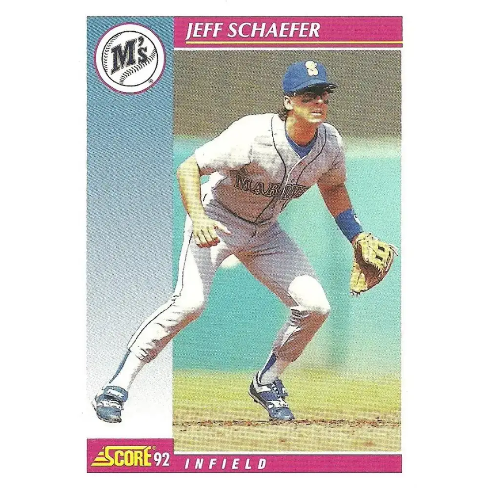 1992 Score #629 Jeff Schaefer NM-MT Seattle Mariners Baseball Card - Baseball Card Single