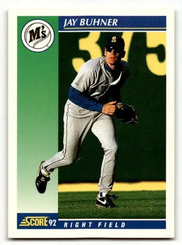 1992 Score #64 Jay Buhner Seattle Mariners Baseball Cards EX/NM ID:60466 - Baseball Card Single