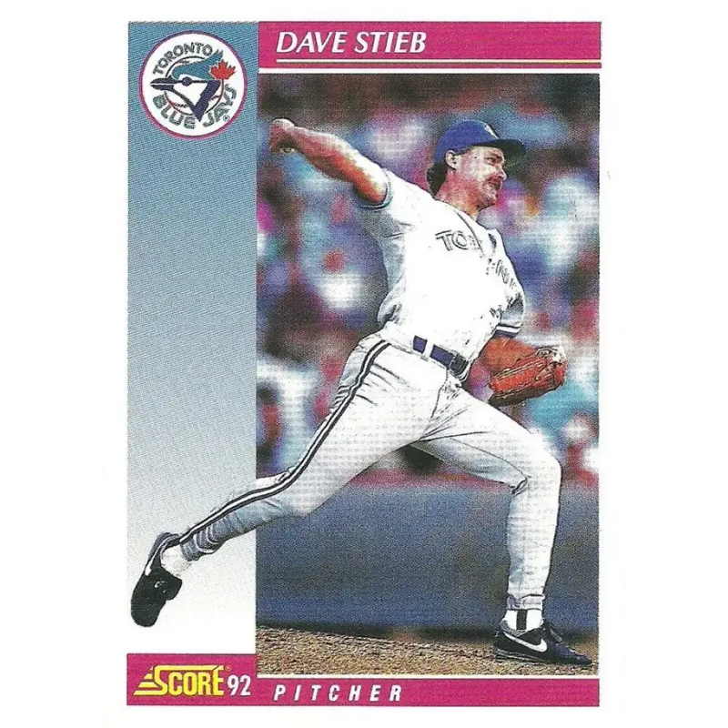 1992 Score #656 Dave Stieb NM-MT Toronto Blue Jays Baseball Card - Baseball Card Single