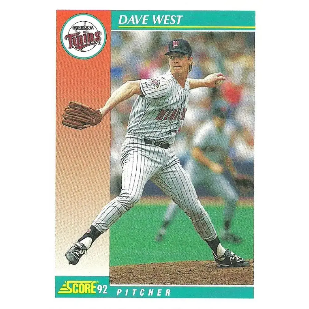 1992 Score #669 David West NM-MT Minnesota Twins Baseball Card - Baseball Card Single
