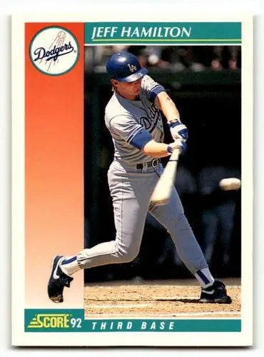 1992 Score #684 Jeff Hamilton Los Angeles Dodgers Baseball Cards EX/ ID:55104 - Baseball Card Single