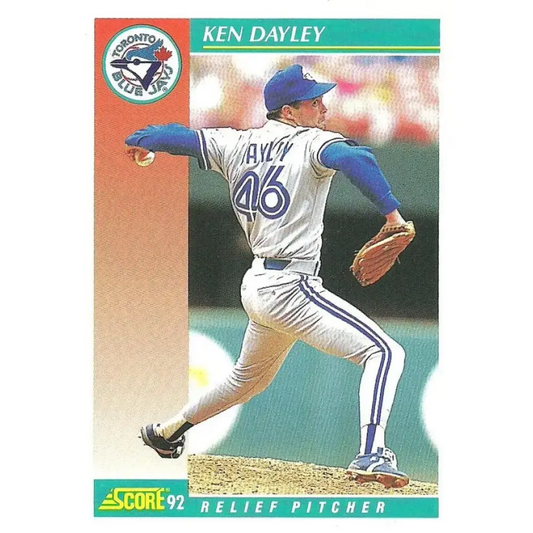 1992 Score #685 Ken Dayley NM-MT Toronto Blue Jays Baseball Card - Baseball Card Single
