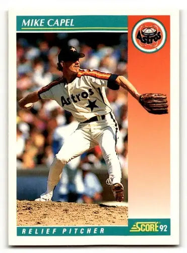 1992 Score #687 Mike Capel Houston Astros Baseball Cards EX/NM ID:58562 - Baseball Card Single