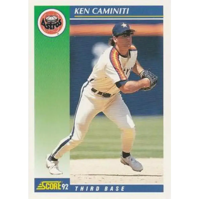 1992 Score #69 Ken Caminiti NM-MT Houston Astros Baseball Card - Baseball Card Single